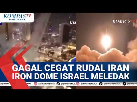 Gagal Cegah Rudal Iran, Iron Dome Israel Jatuh & Meledak di Tel Aviv