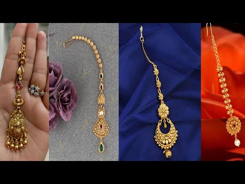 22k Real Gold Mang Tikka Designs||Gold Mang Tikka||Light Weight Gold Mang Tikka Designs For Wedding