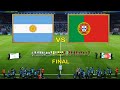 ARGENTINA vs PORTUGAL | Final FIFA World Cup 2022 | Messi vs Ronaldo | PES Gameplay