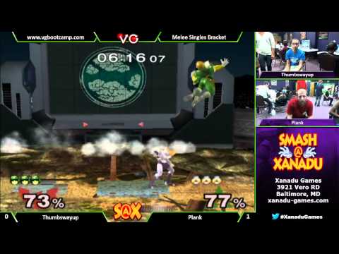 S@X Weekly - Plank (Sheik) Vs  Thumbswayup (Captain Falcon) Melee Singles Bracket - SSBM