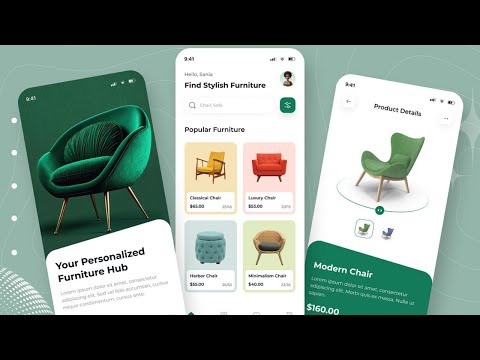 Flutter UI App | Furniture App With Flutter | #2024 Flutter UI