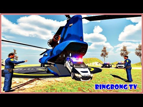 Police Cargo Plane Cars Transport Games 2019 | BingBong TV - Best Games Android for Kids