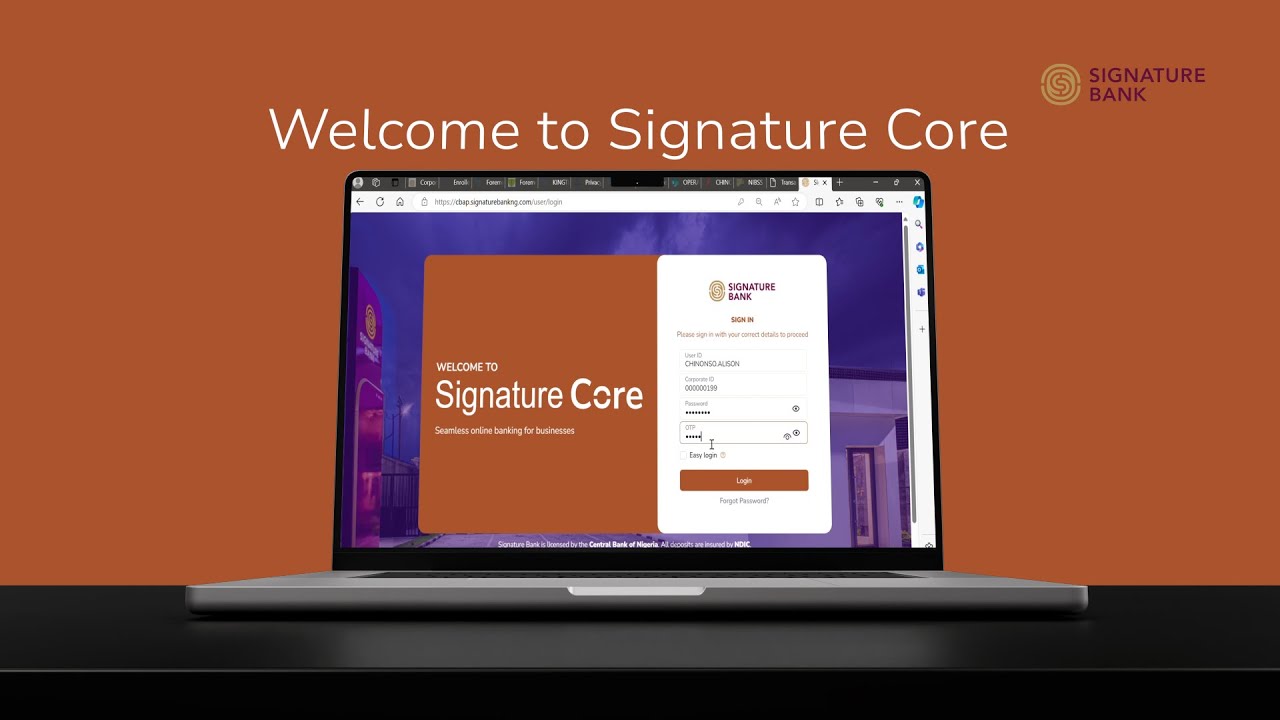 Getting Started with Signature Core Updated
