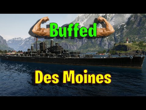 Des Moines Got Buffed So Lets See What She Can Do in World of Warships Legends!