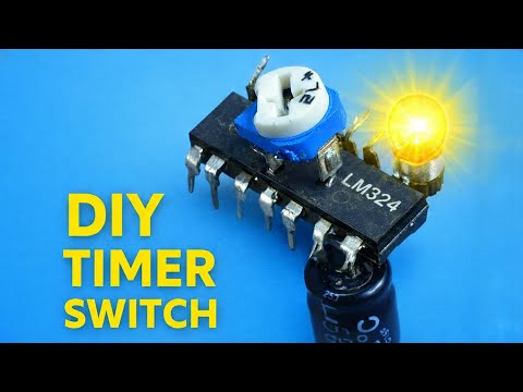 Easy Delay ON Timer Circuit Using LM324 IC | DIY Timer Switch