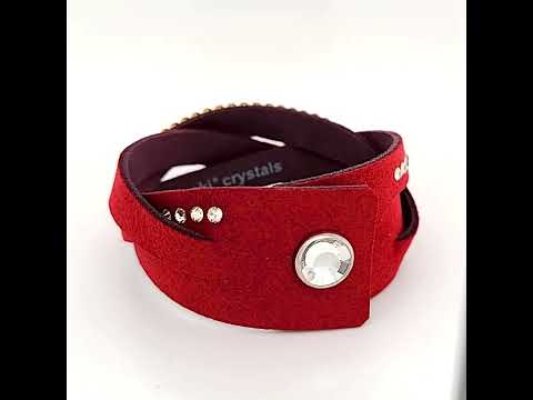 Браслет Spark из Алькантара со Swarovski Mix Braid BMIX1W3BUSL - фото 1 - id-p1481190080