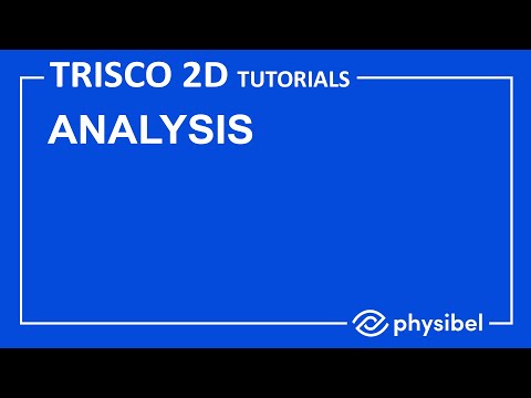 Physibel TRISCO 2D Tutorials: Analysis