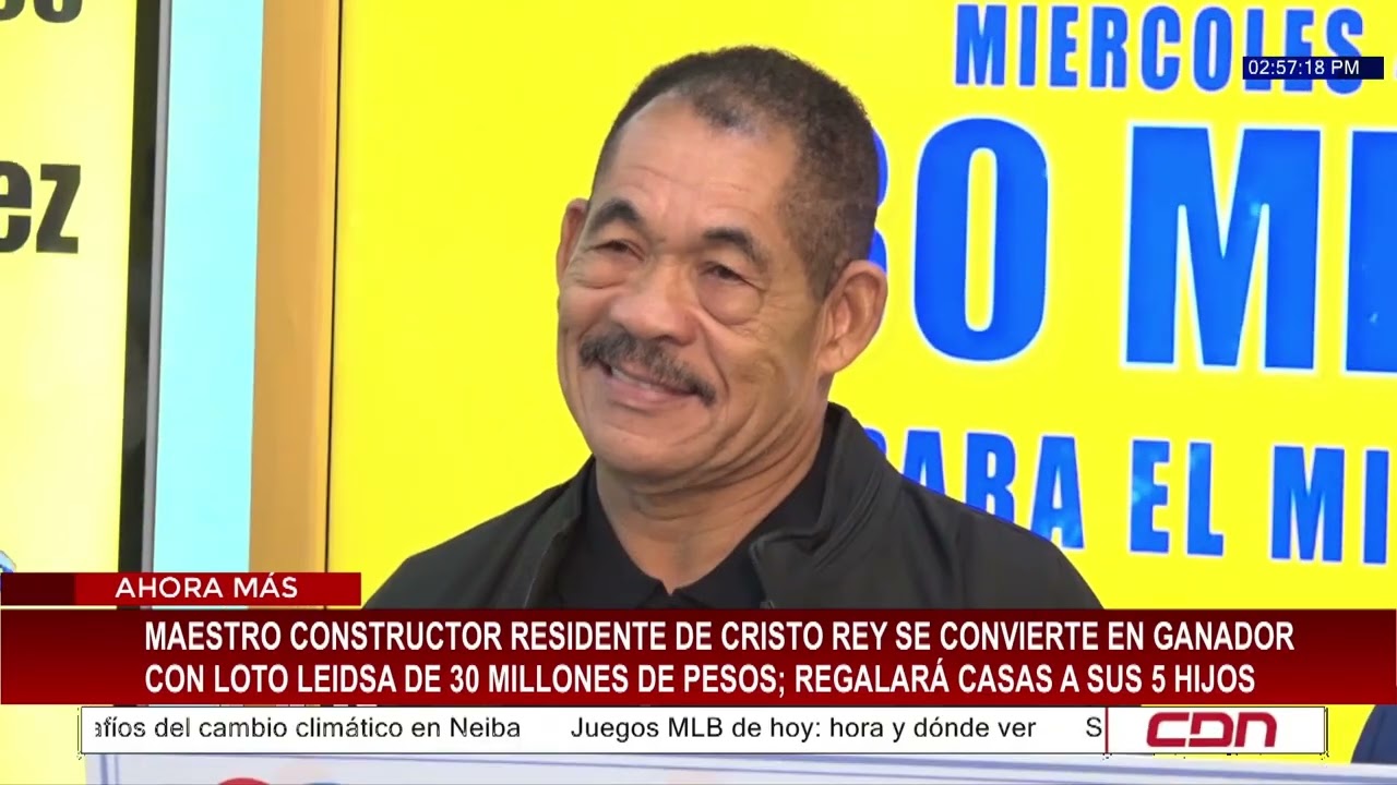 Maestro constructor gana RD$30 millones en Loto Leidsa