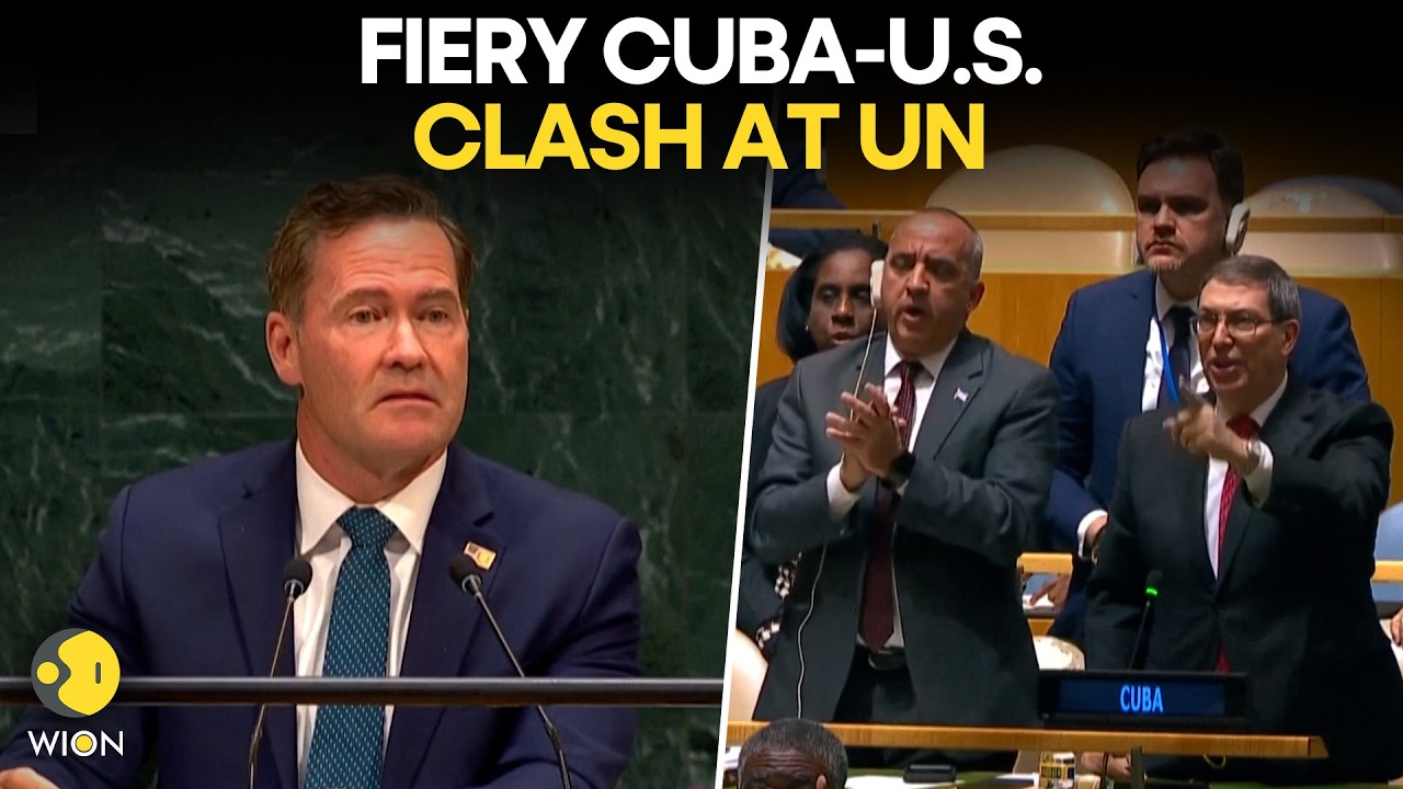 US-Cuba Clash At UN LIVE: Mike Waltz Face Off With Cuban Foreign Minister At UN | WION