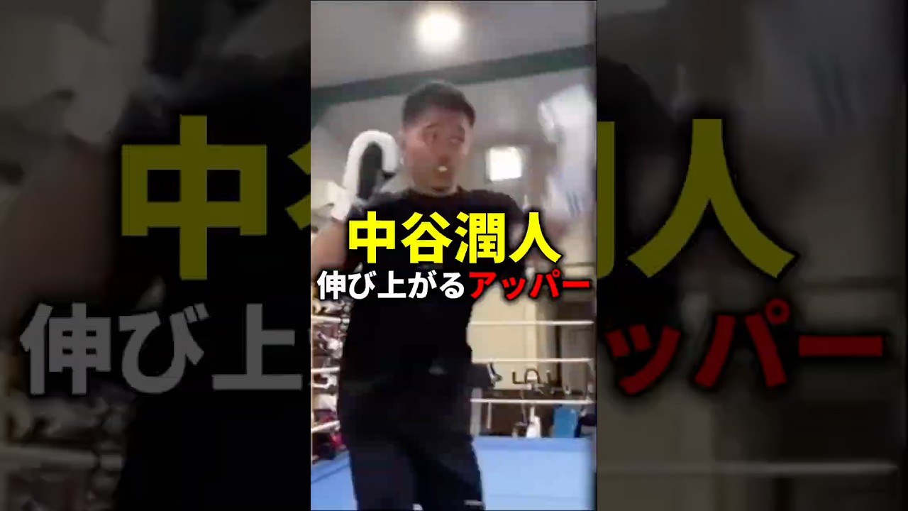 中谷潤人の伸び上がるアッパー【ボクシング】