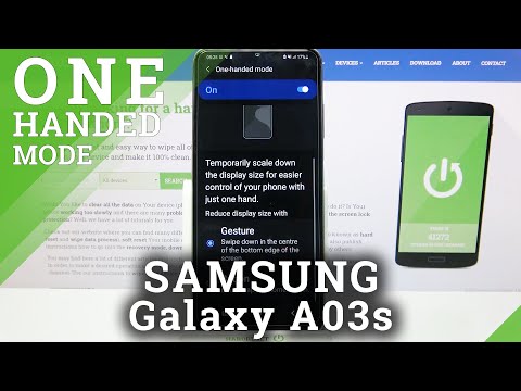 How to Enter One Handed Mode on SAMSUNG Galaxy A03S – Turn On One Handed Mode