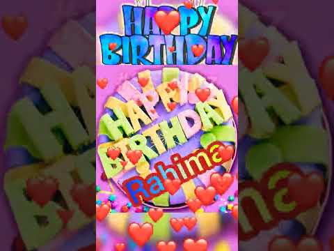 Rahima | Happy Birthday | Happy Birthday WhatsApp Status with Name | WhatsApp Status |