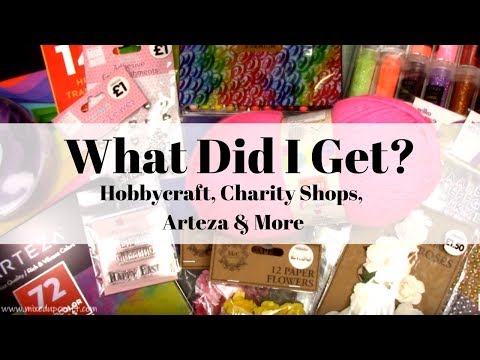 What Did I Get? Hobbycraft, Charity Shops, Arteza & More.