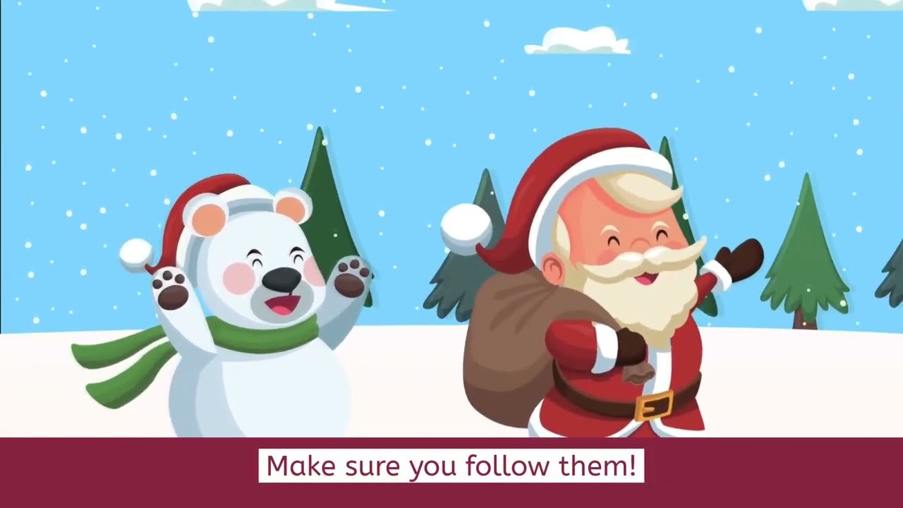Reindeer Run Santa Claus Message
