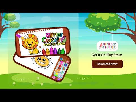 Glitter Coloring Book For Kids