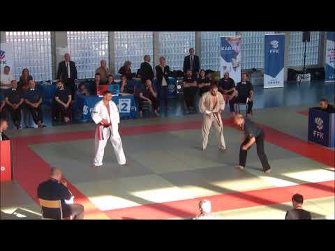 Maxime DEMEAUTIS Vs Mohamed BOUCHEDDA +90Kgs H  Coupe de France 2018 Kyokushinkai