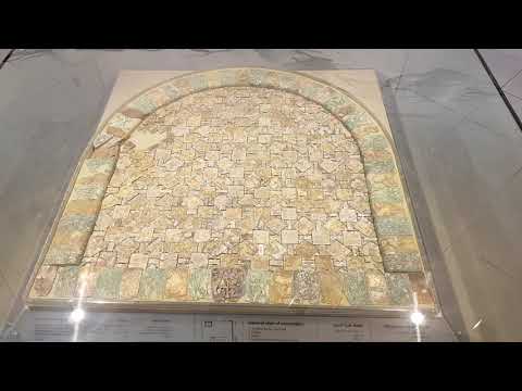 Byzantine glass panel from Caesarea