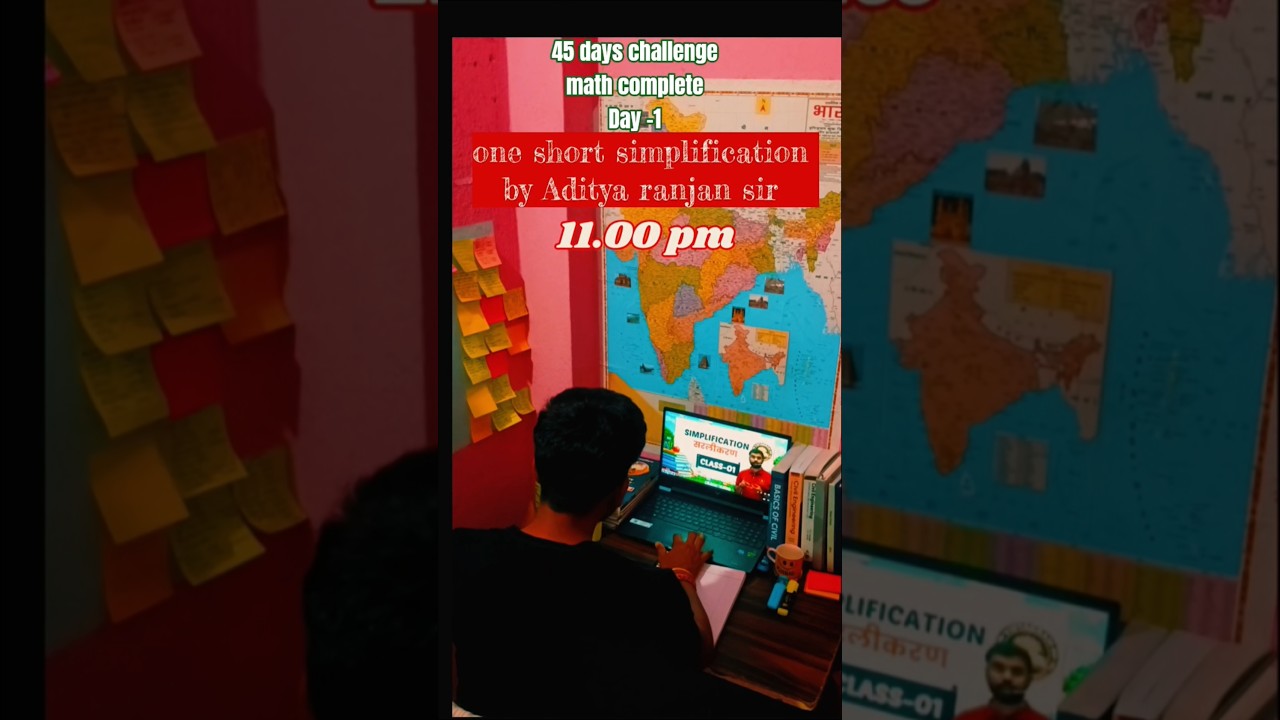 challenge day 1/45 math revision by Aditya ranjan sir #motivation #maths #comeback #adityaranjan#fyp