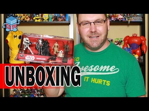 Star Wars The Force Awakens Figure Play Set Unboxing