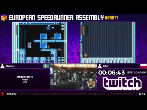 #ESA17 Speedruns - Mega Man 10 [Any%] by Ajarmar and btfm