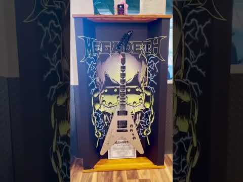 Dave Mustaine (Megadeth) Signed & Stage-Played Gibson Flying V EXP | Provenance | Custom Display Cabinet image 21