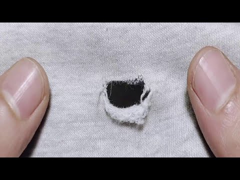 How to sew a hole on the pants elegantly / keep your pants