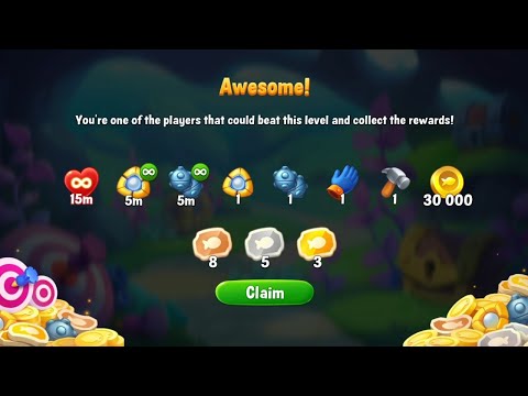 @Fishdom Atlantis Cup Stage 50 - Special Stage 51. Challenge Level 1 Completed.