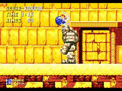 [TAS] Sonic 3 & Knuckles - Sonic alone Sandopolis ACT 1