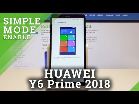 How to Enable Simple Mode in HUAWEI Y6 Prime 2018 - Turn On / Off Easy Mode
