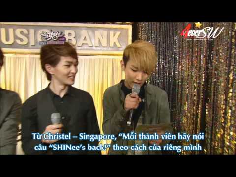 [vietsub] 120323 Music Bank Waiting Room - SHINee