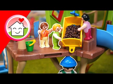 Playmobil Familie Hauser - Die Kastanienfalle - mit Anna, Lena, Malte und dem Kindergarten