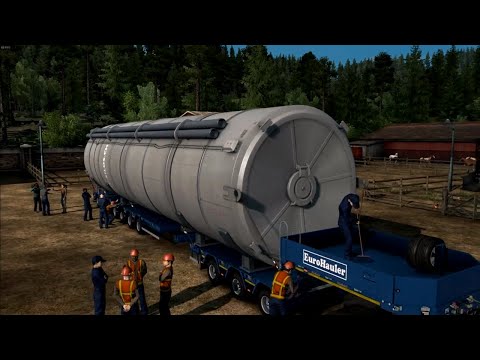 Euro Truck Simulator 2: Special Transport - Mercedes Actros MP4 - Giant Silo - Dresden to Wrocław