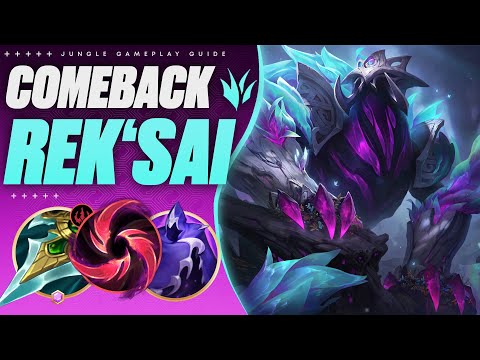 Make IMPOSSIBLE Comebacks With REK'SAI JUNGLE! 👾 (Hard carry an inting bot and mid)