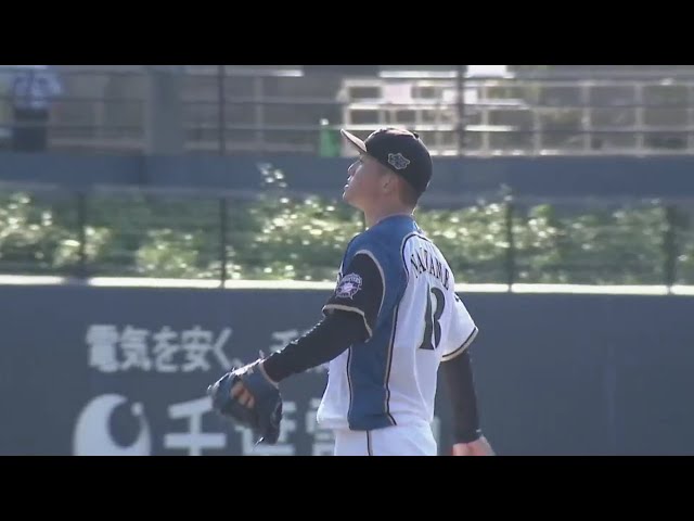 【ファーム】 3者連続三振!! ファイターズ・生田目 力強い投球でパーフェクトリリーフ!! 2019/9/17 F-S(ファーム)