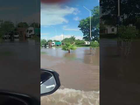 Inundados en más Garcitas Chaco. #inundaciones #lluviasfuertes #lluvias