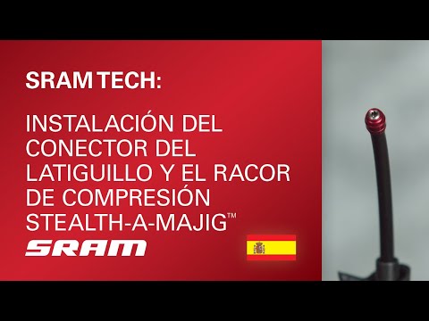 Instalación del conector del latiguillo y el racor de compresión Stealth-a-majig™