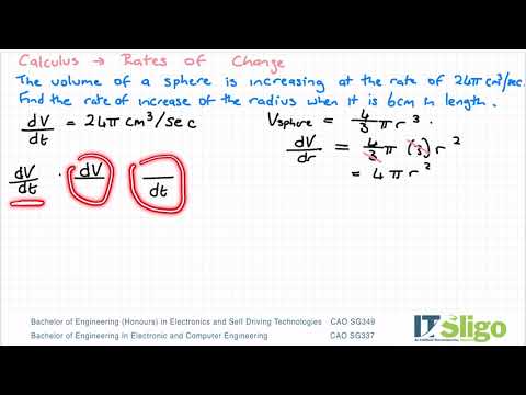 Calculus Rates of Change Example 1 Leaving Cert Higher Level Maths
