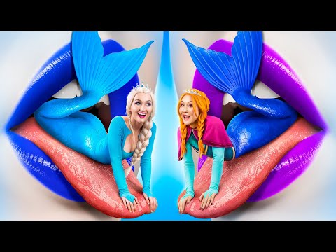 Elsa e Anna di Frozen Diventano delle Bellissime Sirene!
