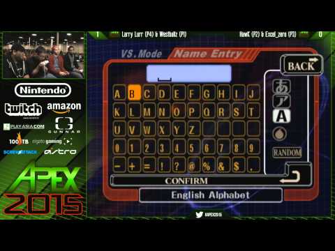 Apex 2015 - Larry Lurr & Westballz Vs. HawK & Excel_Zero - SSBM Pools WF - Melee
