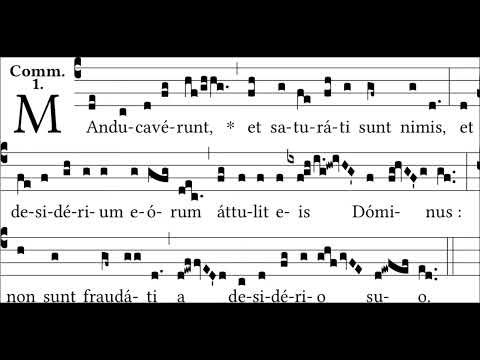 Communio «Manducaverunt Et Saturati» ex Dominica in Quinquagesima (Ps. LXXVII, 29-30) #ProVaticanus