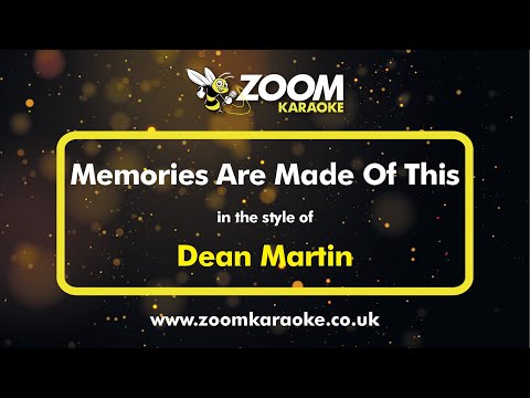 Dean Martin - Memories Are Made Of This - Karaoke Version from Zoom Karaoke