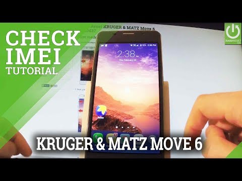 How to Check IMEI Number in KRUGER & MATZ Move 6 - IMEI Info