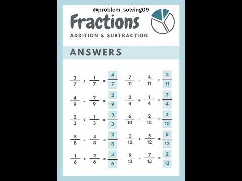 Fractions Worksheet
