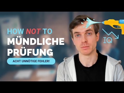 Eine unnötig komplizierte mündliche Prüfung – endlich jura.