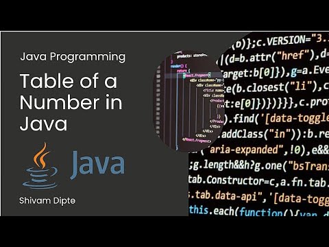 Print Multiplication Table Easily Java Basics Java Programming Shivam Dipte