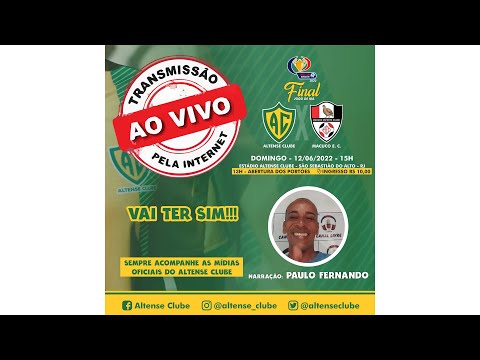 Altense Clube X Macuco E. C. - Final Super Copa Noroeste 2022 (Jogo de ida)