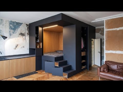 Дизайн СМАРТ-КВАРТИРЫ 17-25 кв.м. Идеи дизайна квартиры миниатюрного размера. Дизайн гостинки
