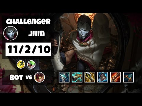Jhin vs Ziggs NA Challenger BOT (11/2/10) - v11.16