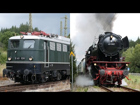 Dampf trifft Strom: 23 042,  E40 128 und E41 001 auf der 3Seenbahn 2025
