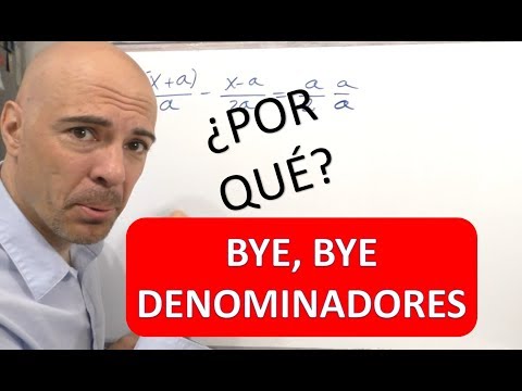 ECUACIONES CON EL MISMO DENOMINADOR. Por qué se quitan los denominadores comunes